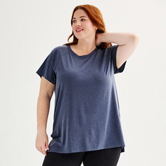 Plus Size Tek Gear® Short Sleeve Tunic Tee- 4X