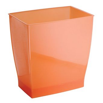 iDesign Mono Wastebasket Trash Can for Bathroom, Kitchen, Office - Tango Orange