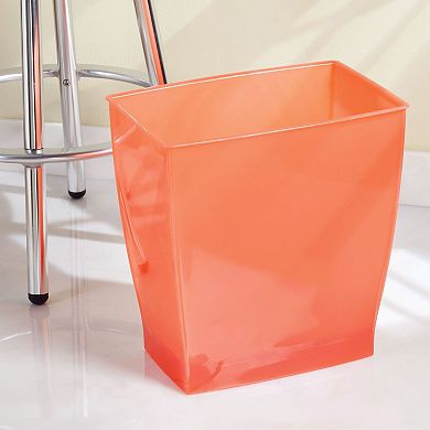 iDesign Mono Wastebasket Trash Can for Bathroom, Kitchen, Office - Tango Orange
