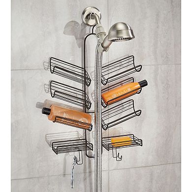 iDesign Hanging Shower Caddy - Bottle Organizer with Slanted Shelves - Bronze