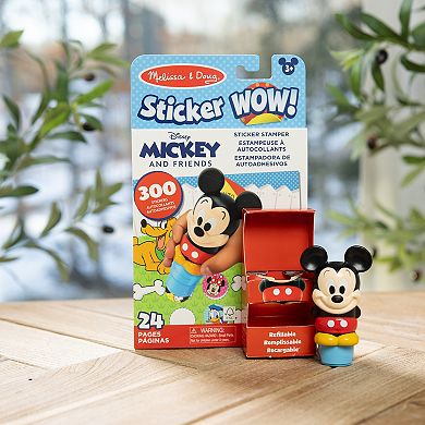 Melissa & Doug Disney Mickey Mouse Sticker WOW!™ 24-Page 300 Sticker Activity Pad and Sticker Stamper