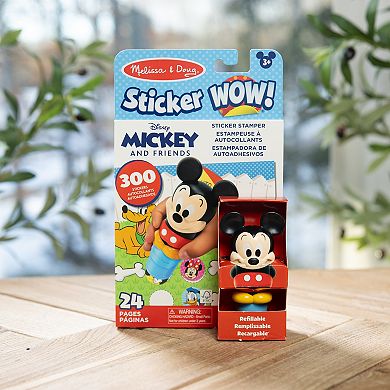 Melissa & Doug Disney Mickey Mouse Sticker WOW!™ 24-Page 300 Sticker Activity Pad and Sticker Stamper