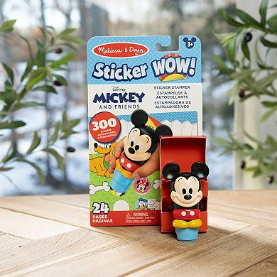 Melissa & Doug Disney Mickey Mouse Sticker WOW!™ 24-Page 300 Sticker Activity Pad and Sticker Stamper