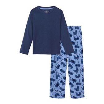 Boys 6-16 Cuddl Duds® Adaptive Long Sleeve Pajama Top & Pajama Bottoms Set