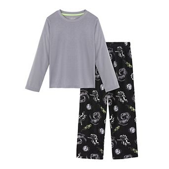 Boys 6-16 Cuddl Duds® Adaptive Long Sleeve Pajama Top & Pajama Bottoms Set