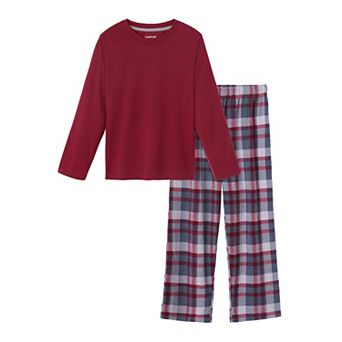 Boys 6-16 Cuddl Duds® Adaptive Long Sleeve Pajama Top & Pajama Bottoms Set