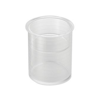 iDesign Hair Accessories Organizer Canister, The Clarity Collection – 6" x 6" x 7", Clear