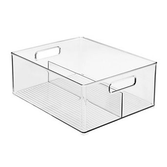 iDesign Linus Divided Stackable Storage Bin