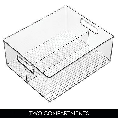 iDesign Linus Divided Stackable Storage Bin