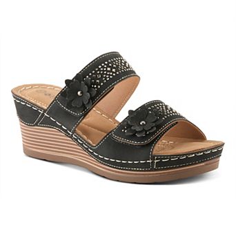 Patrizia Marghera Women's Wedge Slide Sandals