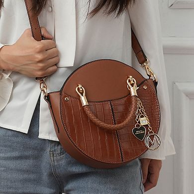 MKF Collection Nobella Women's Faux Croco Crossbody Handbag by Mia K