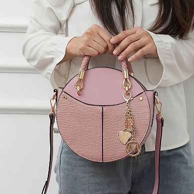 MKF Collection Nobella Women's Faux Croco Crossbody Handbag by Mia K