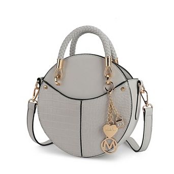 MKF Collection Nobella Women's Faux Croco Crossbody Handbag by Mia K