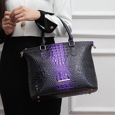 MKF Collection Liora Women's Croc-Embossed Tote Bag by Mia K