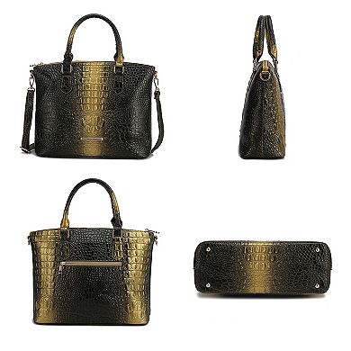 MKF Collection Liora Women's Croc-Embossed Tote Bag by Mia K