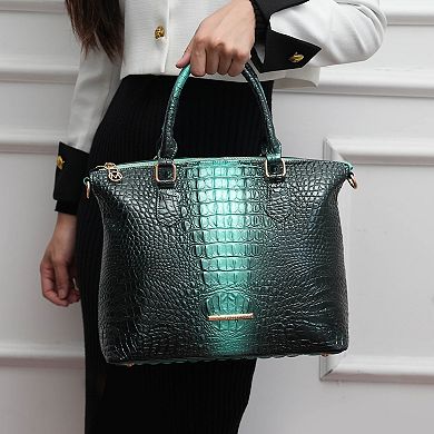 MKF Collection Liora Women's Croc-Embossed Tote Bag by Mia K