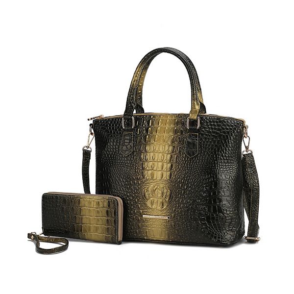 MKF Liora Croc Embossed Tote and Set by Mia K