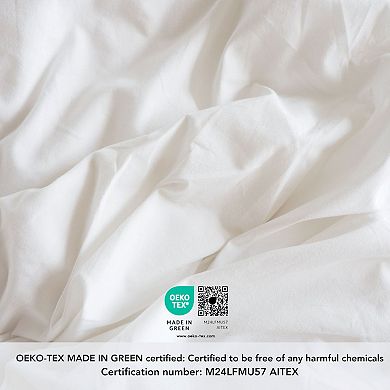Pointehaven Cotton Double Band Duvet Cover Set or Shams