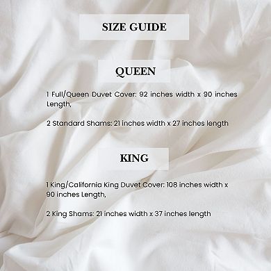 Pointehaven Cotton Double Band Duvet Cover Set or Shams