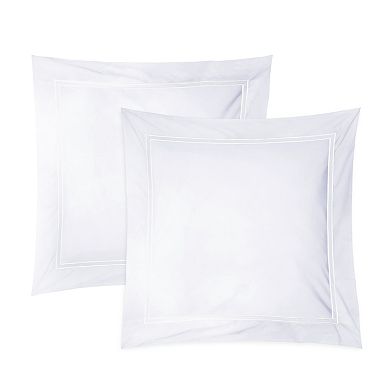 Pointehaven Cotton Double Band Duvet Cover Set or Shams