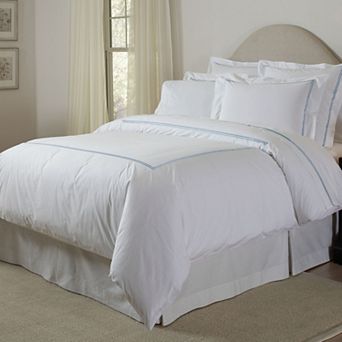 Pointehaven Cotton Double Band Duvet Cover Set or Shams
