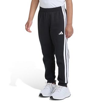 Boys 4-7 adidas Elastic Waistband 3-Stripe Cotton Fleece Joggers