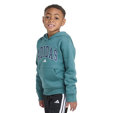 Boys 4-7 adidas Long Sleeve Collegiate Cotton Fleece Pullover