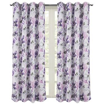 Eden Printed Blackout Grommet Window Curtain Panel