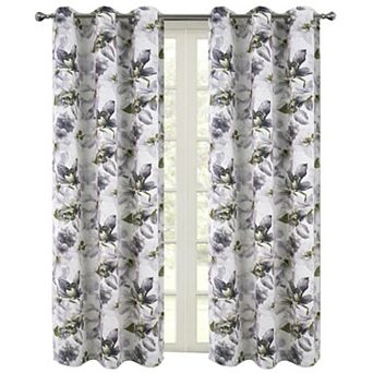 Eden Printed Blackout Grommet Window Curtain Panel