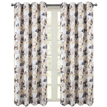 Eden Printed Blackout Grommet Window Curtain Panel