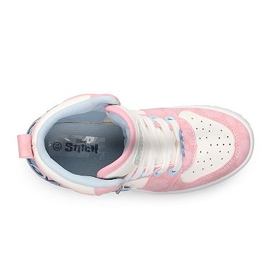 Disney's Stitch Little Girls High Top Lace-Up Sneakers