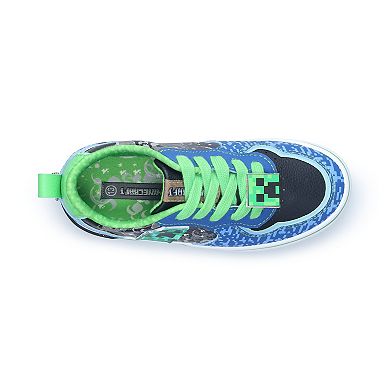 Youth Boys Minecraft Lace-Up Sneakers