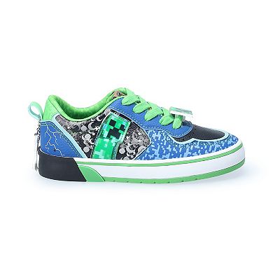 Youth Boys Minecraft Lace-Up Sneakers