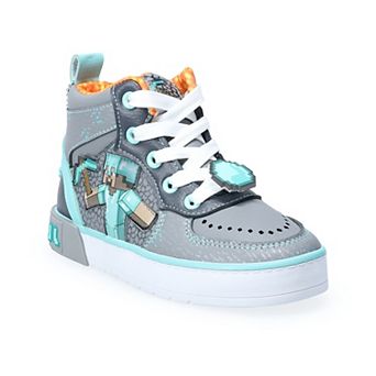 Minecraft Youth Boys High Top Sneakers