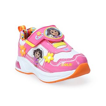 Dora the Explorer Light Up Girls Athletic Sneakers