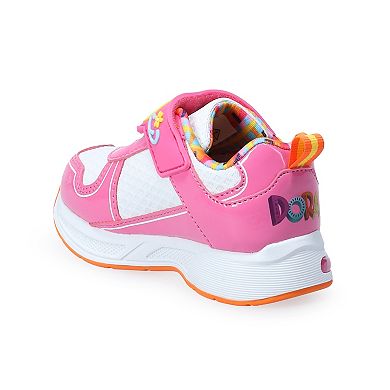 Dora the Explorer Light Up Girls Athletic Sneakers
