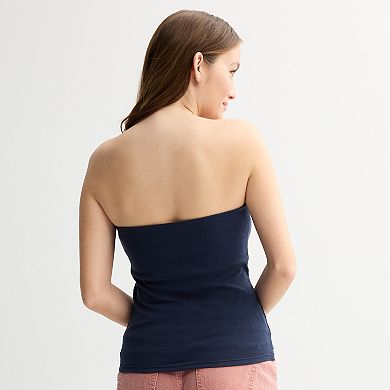 Juniors' madden girl Patch Applique Tube Top