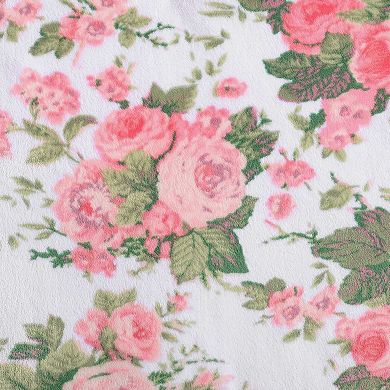 Betsey Johnson Vintage Floral Pink Comforter Set with Shams