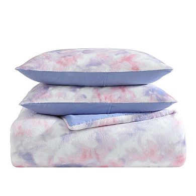 Betsey Johnson Sunset Tie Dye Pink Comforter Set with Shams