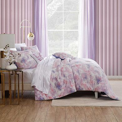 Betsey Johnson Sunset Tie Dye Pink Comforter Set with Shams