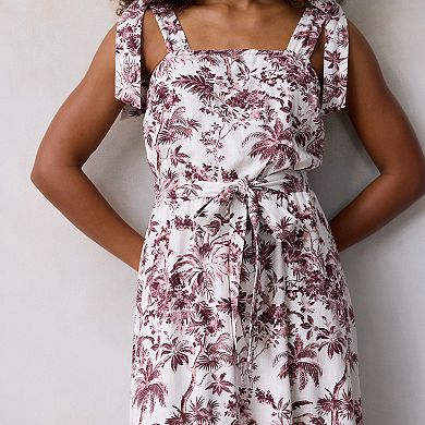 Women's LC Lauren Conrad Tie Strap Tea Length Dress