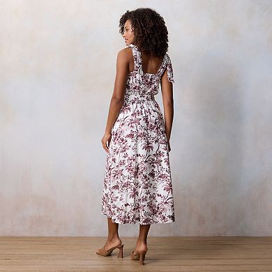 Women's LC Lauren Conrad Tie Strap Tea Length Dress