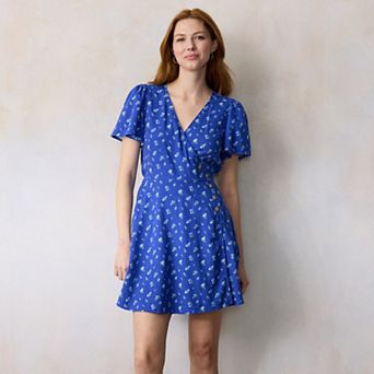 Women's LC Lauren Conrad Button Wrap Mini Dress
