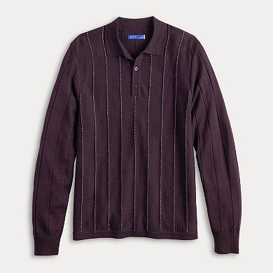 Men's Apt. 9® Patterned Stripe Sweater Polo