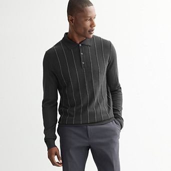 Men's Apt. 9® Patterned Stripe Sweater Polo
