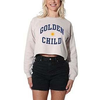 Women's Suburban Riot Golden Child Cropped Graphic Sweatshirt