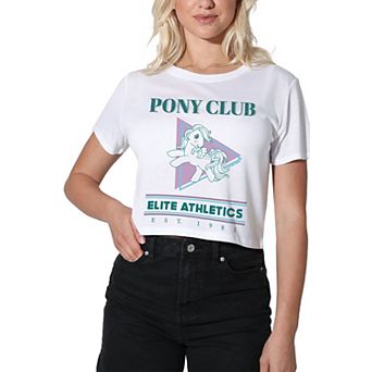Juniors' Suburban Riot My Little Pony Elite Athletics Cropped Graphic Tee