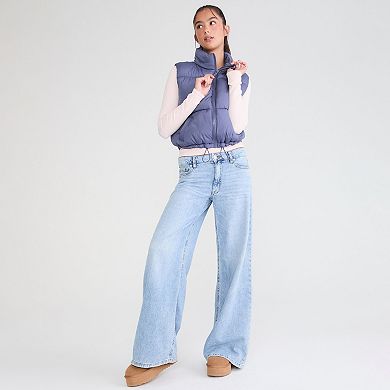 Juniors' Aeropostale Cropped Puffer Vest