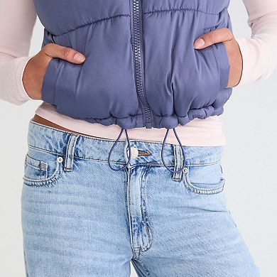 Juniors' Aeropostale Cropped Puffer Vest