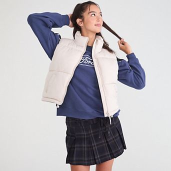 Juniors' Aeropostale Cropped Puffer Vest